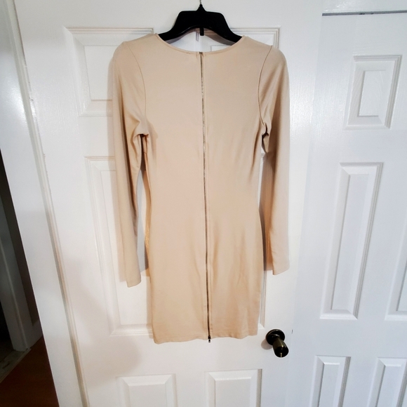LuLu's nude color bodycon dress (size small) - Picture 2 of 4